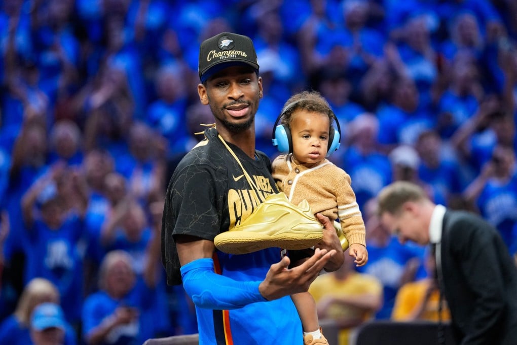 Shai Gilgeous-Alexander celebrates the Thunder’s decisive win in Game 7. Photo: Imagn Images via Reuters Connect
