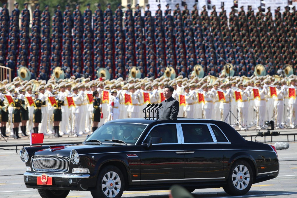 President Xi Jinping reviews troops in Tiananmen Square during the Victory Day parade in 2015. It was the last time China held a military parade to mark the day Japan officially accepted the terms of surrender imposed by the Allied Forces in the Pacific conflict. Photo: EPA