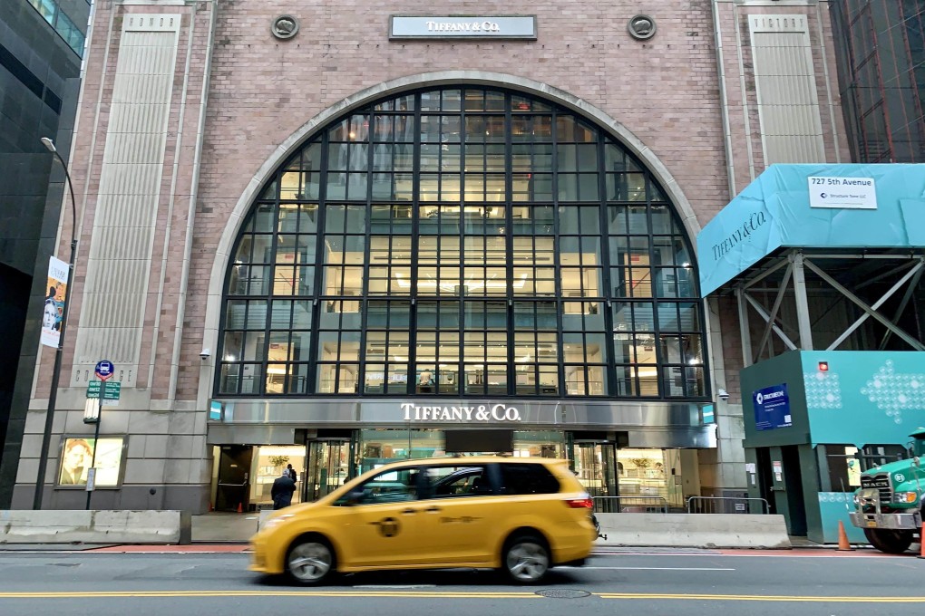 Tiffany’s flagship shop in New York. Photo: Kyodo