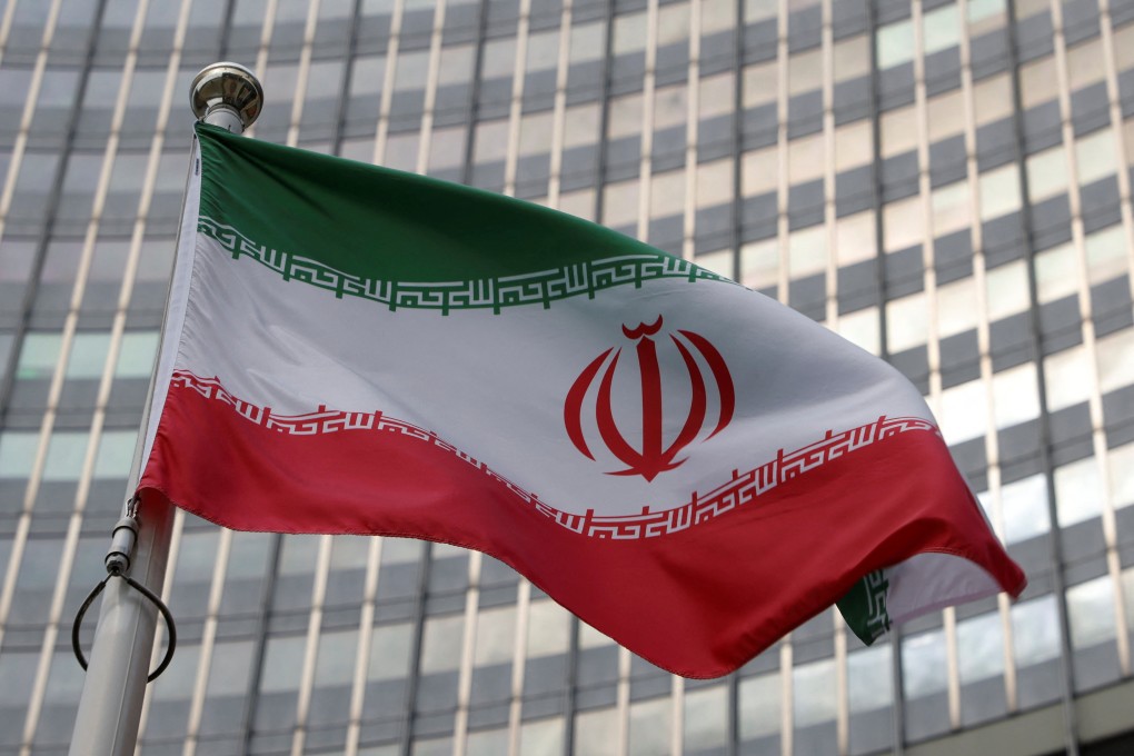 The Iranian flag flutters in front of the International Atomic Energy Agency (IAEA) organisation’s headquarters in Vienna, Austria. Photo: Reuters