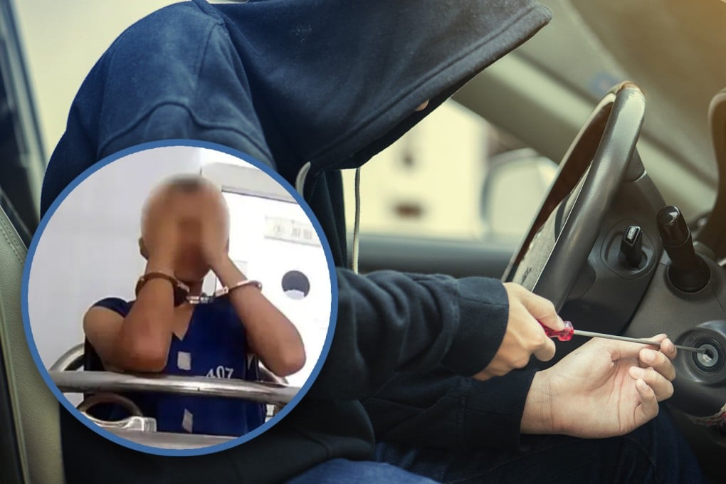 A Chinese man stole eight cars, one after the other, to make his journey home after deciding the air ticket he had booked was too expensive. Photo: SCMP composite/Shutterstock/QQ.com