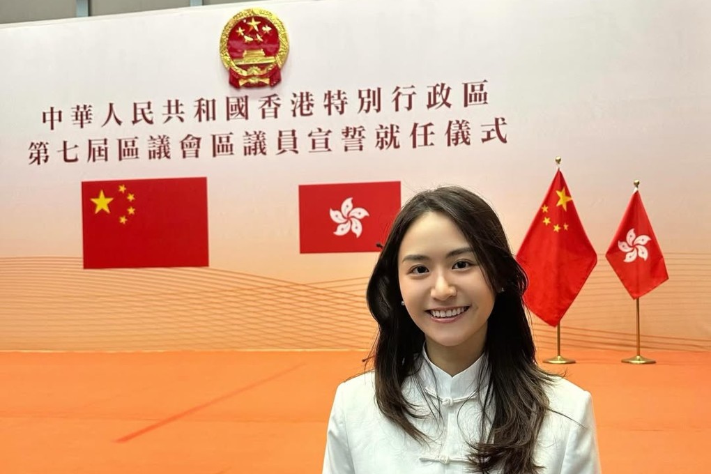 Angel Chong, who is a member of the Democratic Alliance for the Betterment and Progress of Hong Kong, was appointed as a district councillor after the 2023 election. Photo: Instagram/angel.cnt
