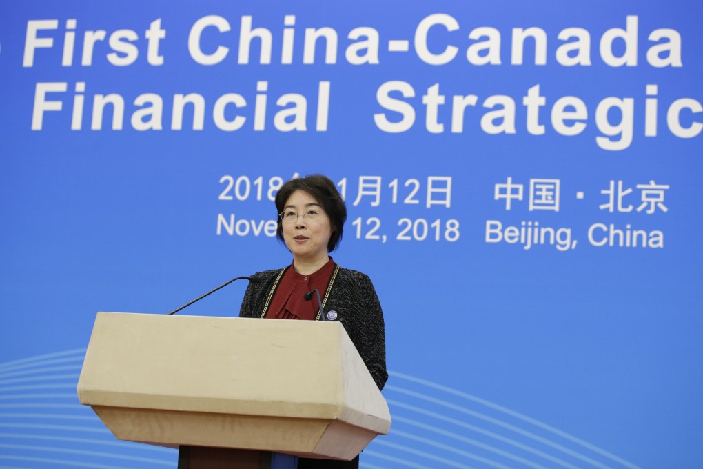 Zou Jiayi, a former vice-minister of finance, has been elected president of the Asia Infrastructure Investment Bank. She was China’s nominee for the position. Photo: AFP