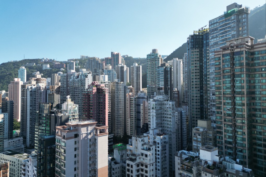 View of residential buildings in Mid-Levels. Photo: May Tse