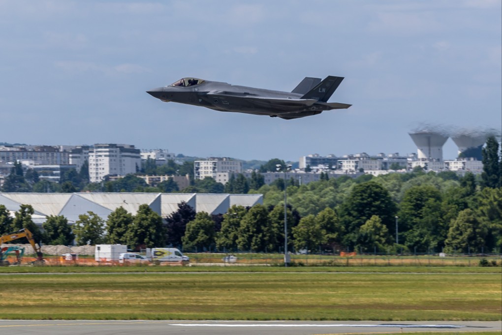 A US-made F-35A Lightning jet fighter at the International Paris Air Show. Photo: EPA-EFE