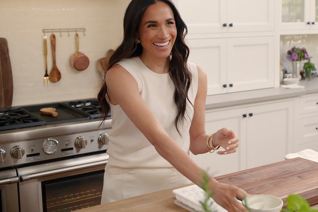 Meghan, Duchess of Sussex, in an episode of Netflix’s With Love, Meghan. A report on how Meghan’s As Ever range is created by Netflix raises questions about authenticity. Photo: TNS