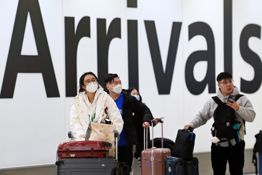 Passengers from China arrive at London’s Heathrow Airport in January 2023. Photo: EPA-EFE