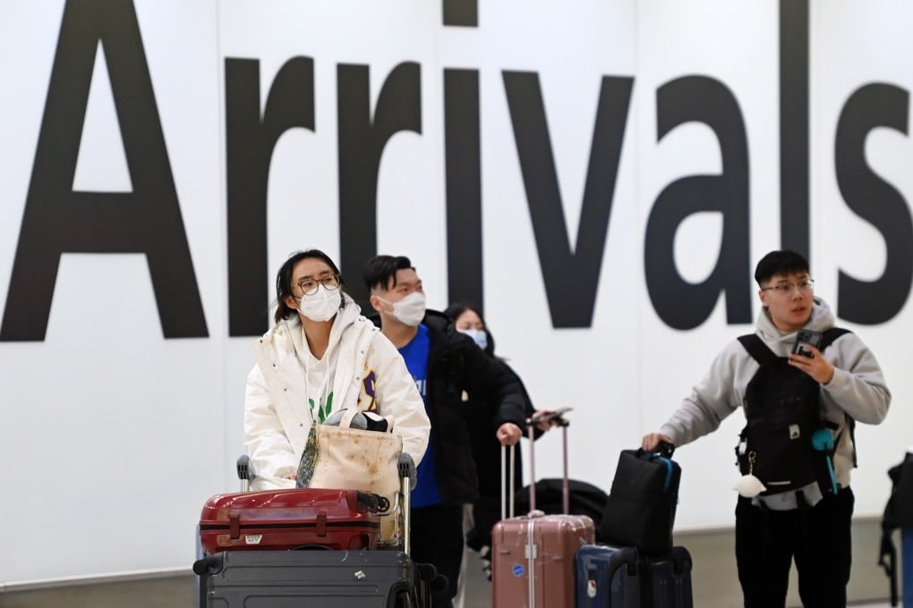 Passengers from China arrive at London’s Heathrow Airport in January 2023. Photo: EPA-EFE
