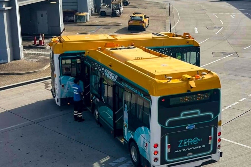 An image circulating online shows the aftermath of the incident, which occurred at a T-junction marked with a yield line near Terminal 1. Photo: Handout