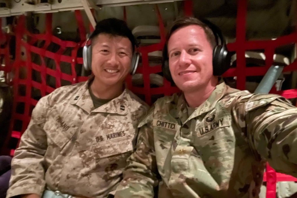 Kevin Liu Huang (left) took part in the recent US military operations targeting Iran. Photo: LinkedIn/kevinliuhuang