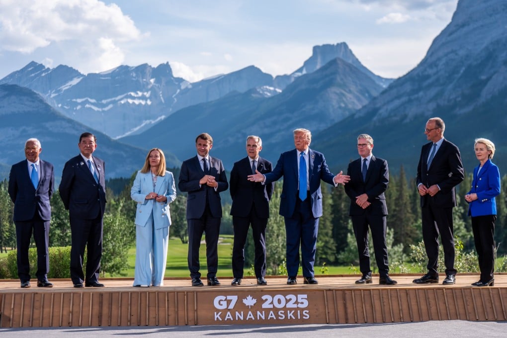 G7 Leaders pose for the traditional family photo during the June 16 summit in Kananaskis. Photo: dpa