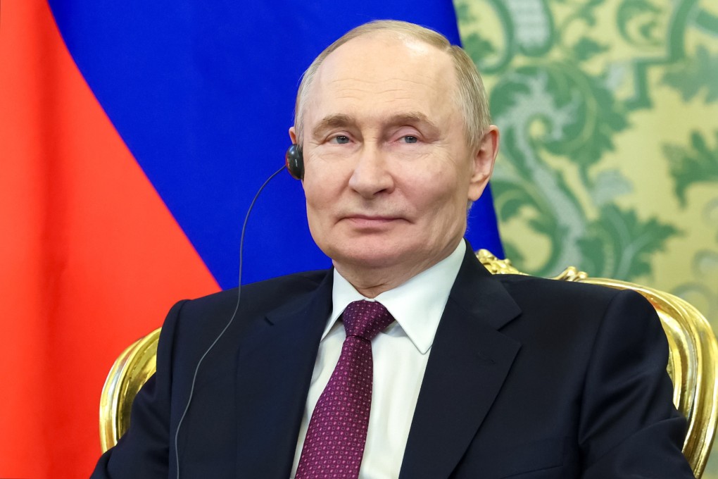 Russian President Vladimir Putin attends a meeting at the Kremlin on Moinday. Photo: Sputnik via EPA