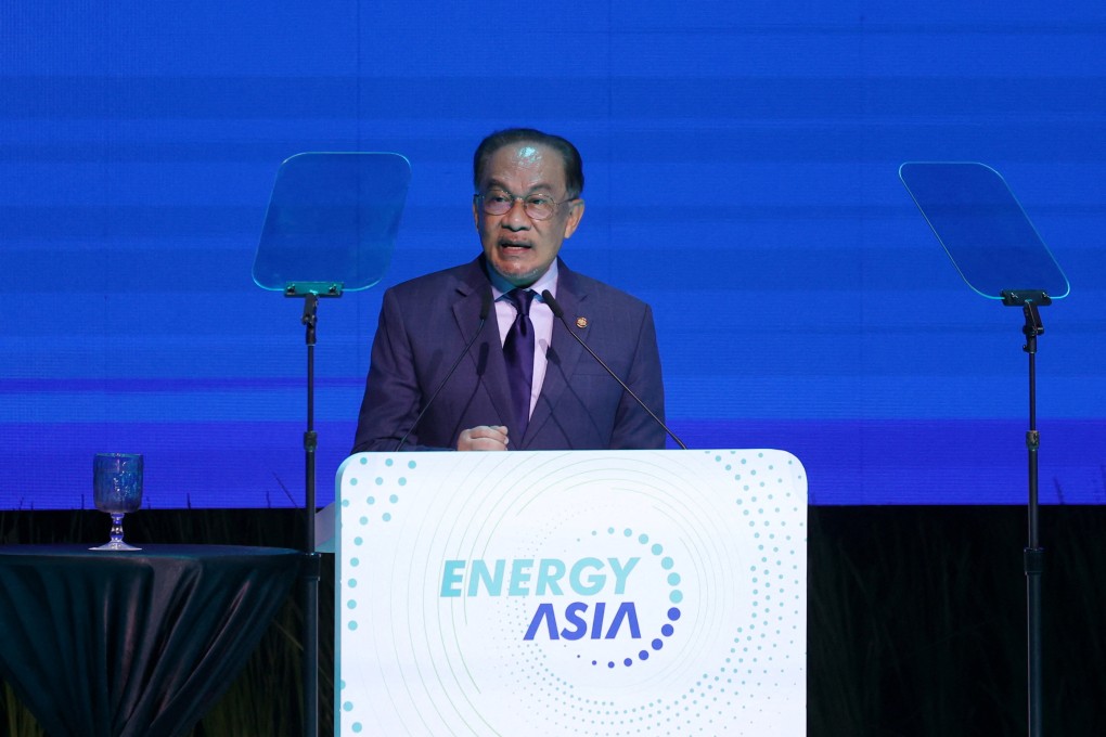 Malaysia’s Prime Minister Anwar Ibrahim speaks at a conference in Kuala Lumpur on June 16. Photo: Reuters