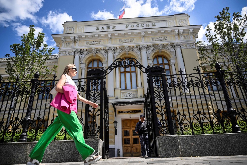 The Russian Central Bank headquarters in downtown Moscow. Photo: AFP