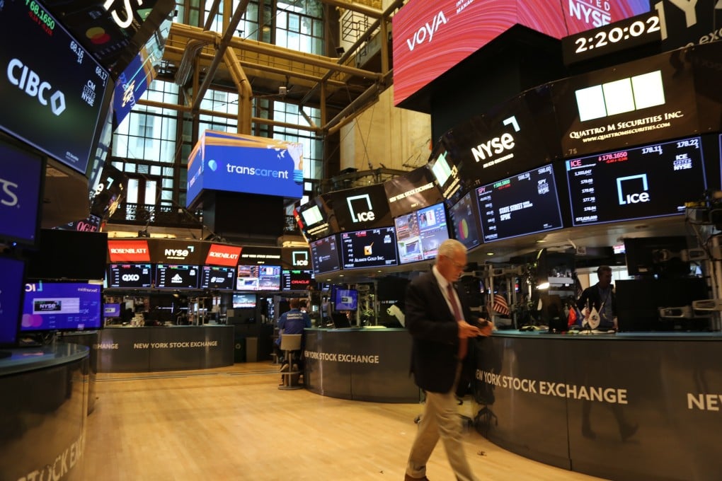 A trader at the New York Stock Exchange. The S&P 500 has surged more than 23.5 per cent and the Nasdaq about 32 per cent since their recent lowest close on April 8. Photo: Xinhua