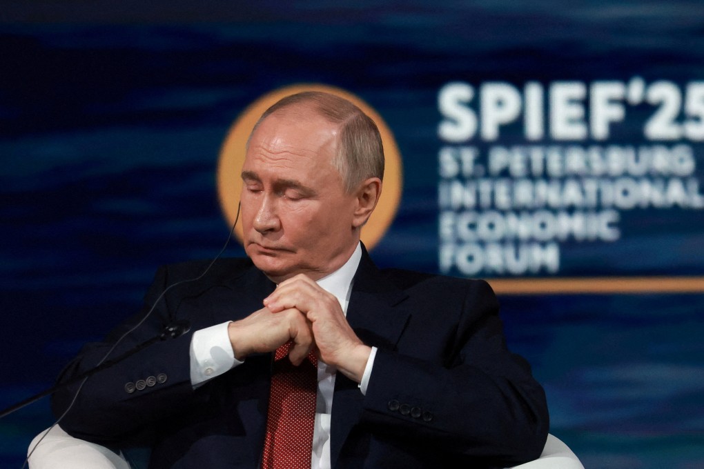 Russia’s President Vladimir Putin attends a plenary session of the St Petersburg International Economic Forum in Saint Petersburg, Russia, on June 20. Photo: Reuters