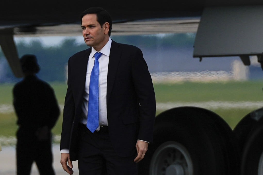 US Secretary of State Marco Rubio at Joint Base Andrews, Maryland on Wednesday. Photo: AP