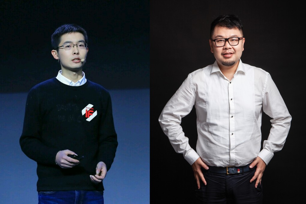 Among the new advisers are Wang Xingxing (left), founder and CEO of Unitree Robotics, and Bicheng Han, founder and head of BrainCo. Photo: Handout