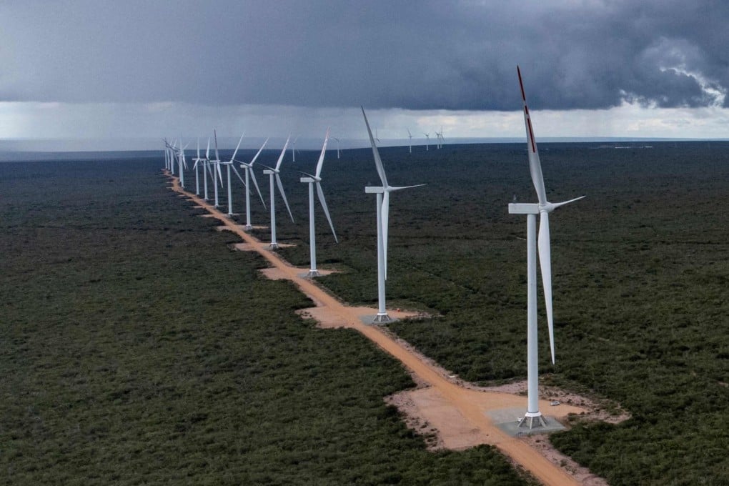 The Canudos Wind Energy Complex in Bahia state, Brazil. China has become one of Brazil’s biggest energy investors, with roughly 72 per cent of confirmed projects focusing on wind, solar and other clean technologies. Photo: AFP