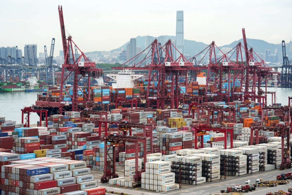 The ongoing trade war is expected to hit Hong Kong’s exports in the second half. Photo: Eugene Lee