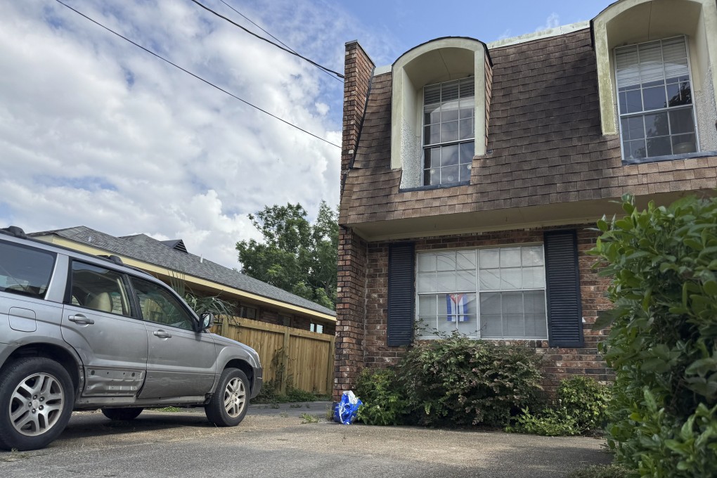 The house where New Orleans jail escapee Antoine Massey allegedly recorded videos and released them on social media while still on the run. Photo: AP