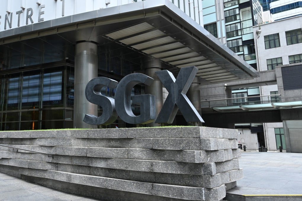 A view of the Singapore Exchange building in the central business district of Singapore on April 7, 2020. Photo: AFP
