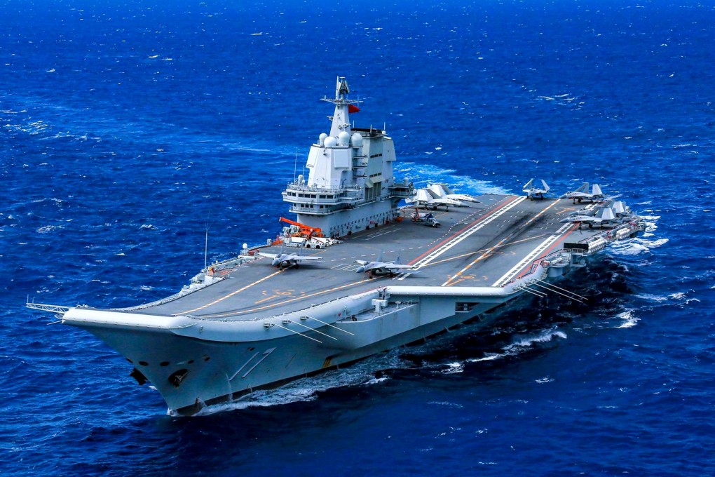 The Shandong, China’s most advanced aircraft carrier, leads a naval fleet that is stopping over in Hong Kong from July 3 to 7. Photo: Handout