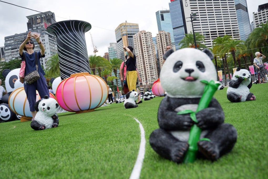 People visit an exhibition at Victoria Park to celebrate the 28th anniversary of Hong Kong’s return to China, on June 30. Geopolitical uncertainty and other challenges have not stopped the city’s increasing integration with the mainland. Photo: May Tse