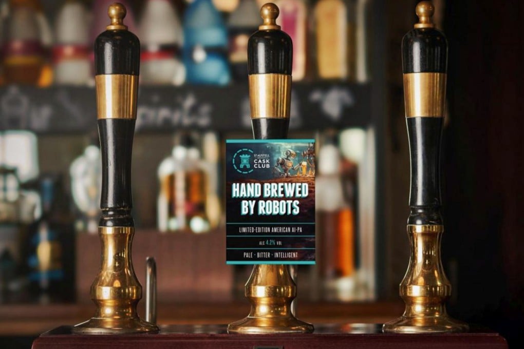 Cornwall-based St Austell Brewery’s Hand Brewed by Robots beer. Photo: St Austell Brewery