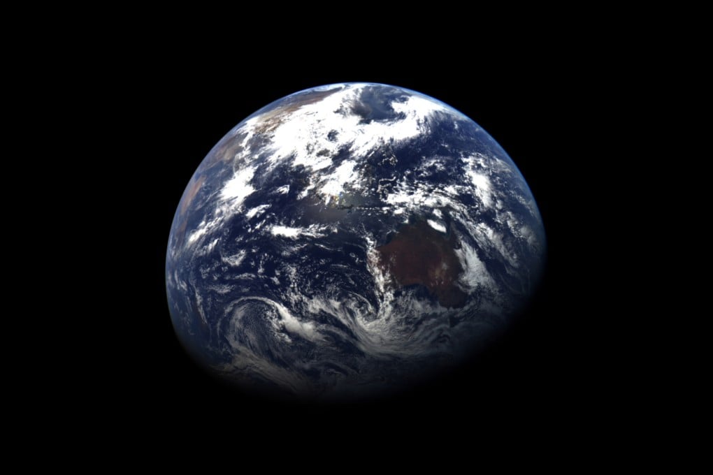 An image of the Earth taken by the Tianwen-2 spacecraft’s narrow field-of-view navigation sensor on May 30. Photo: Xinhua