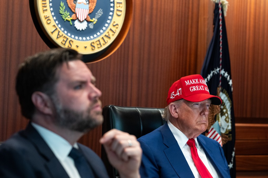 US President Donald Trump and Vice-President JD Vance monitor the strikes on three Iranian nuclear enrichment sites on June 21 from the White House. Photo: TNS