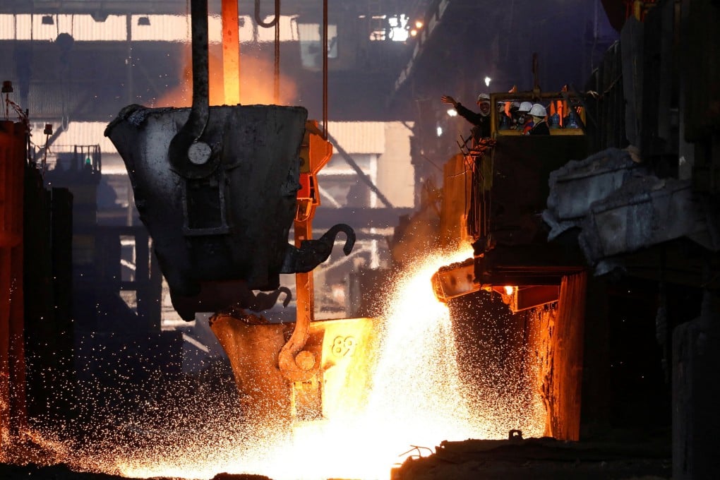 A nickel smelter in Indonesia. The proposed bauxite smelter would occupy about 400 hectares of land currently used by the Indonesian Navy on Singkep island. Photo: Reuters