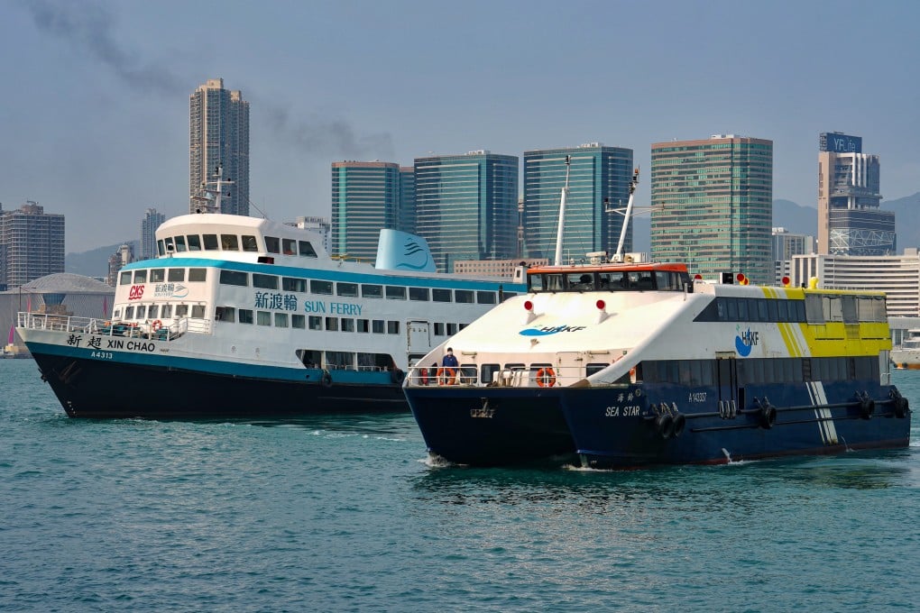 Ferries arrive at the Central Ferry Pier. Hongkongers may have to make alternative transport arrangements as certain ferry services will be suspended during the visit by a Chinese naval fleet from Thursday. Photo: Elson Li