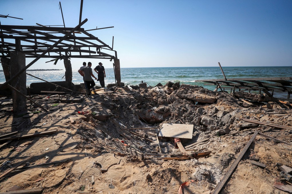 An air strike hit Al-Baqa Cafe in Gaza City when it was crowded with women and children, witnesses said. Photo: Reuters