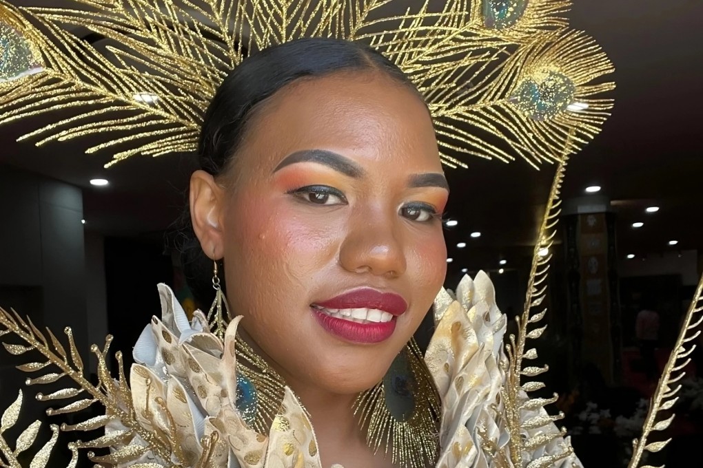 Merince Kogoya was officially removed from the Miss Indonesia 2025 beauty pageant after a video showing her waving the Israeli flag and offering prayers for the country went viral. Photo: Instagram/kogoya_merry