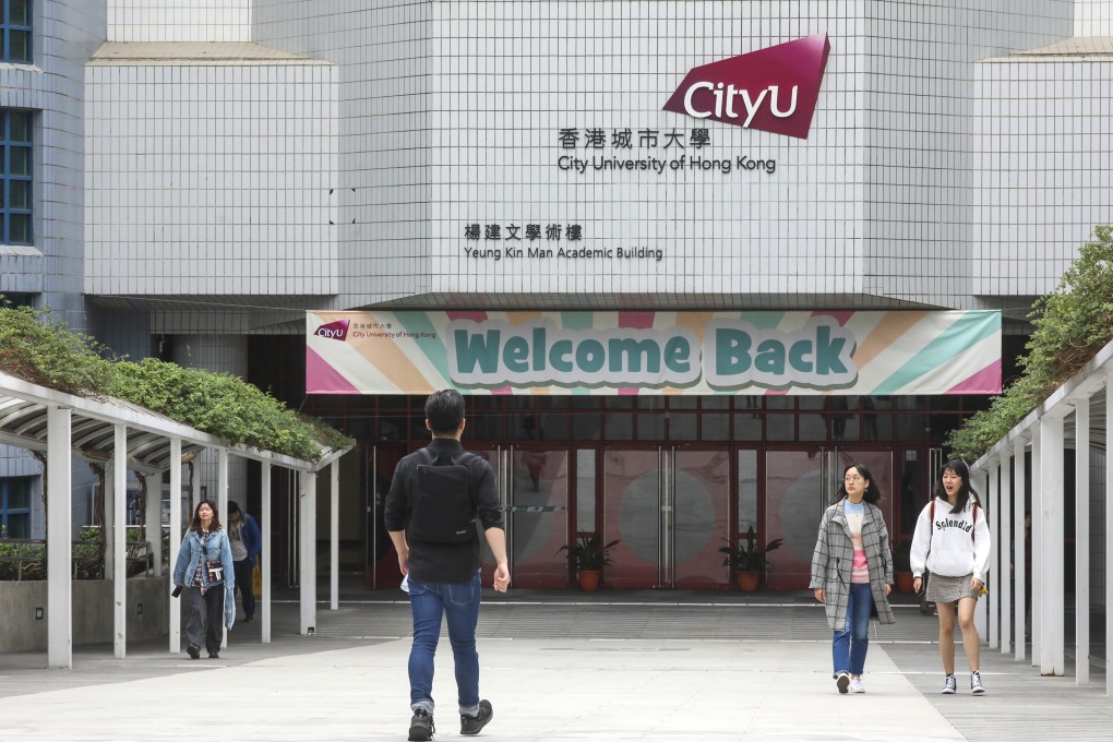 Hong Kong police have arrested a 45-year-old woman for allegedly brandishing a knife at the City University campus in Kowloon Tong. Photo: Felix Wong