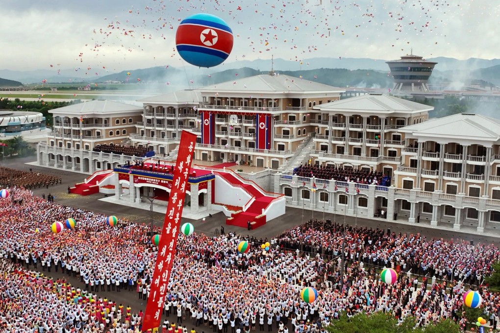 A ceremony marking the completion of North Korea’s Wonsan-Kalma coastal tourist zone held on June 24. Photo: KCNA / EPA