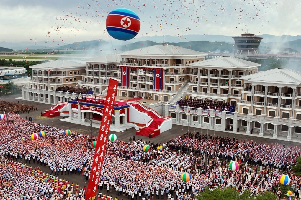 A ceremony marking the completion of North Korea’s Wonsan-Kalma coastal tourist zone held on June 24. Photo: KCNA / EPA