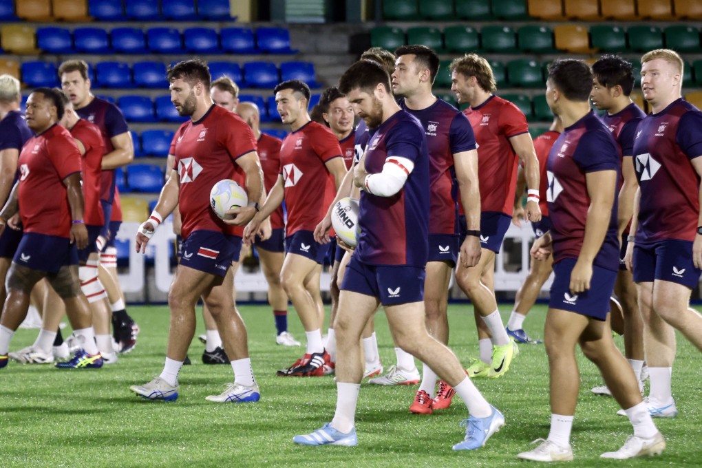 Hong Kong training at the Hong Kong Football Club ahead of their crucial Rugby World Cup qualifier against South Korea in Incheon on Saturday. Photo: Jonathan Wong