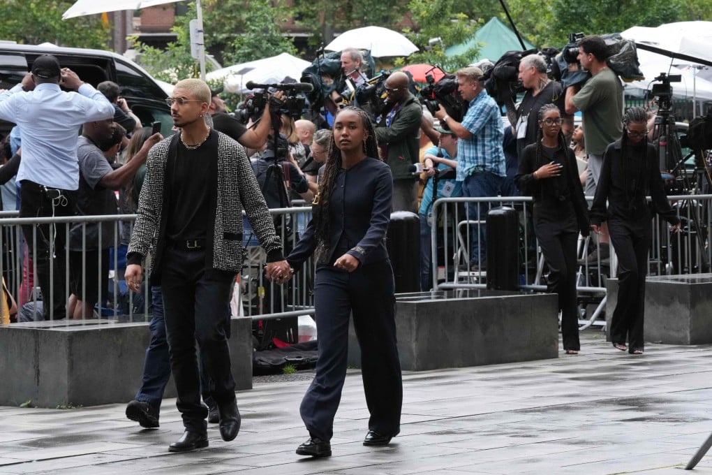 Family members of Sean “Diddy” Combs, arrive at Manhattan’s Federal Court on Wednesday in New York City. Photo: AFP