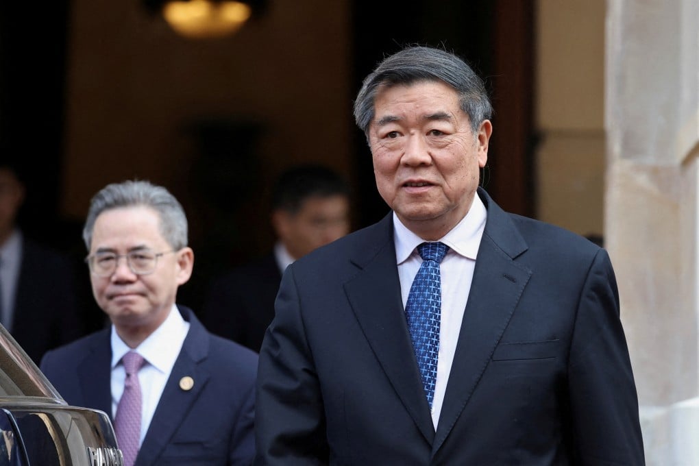 Chinese Vice Premier He Lifeng leaves Lancaster House, on the second day scheduled for trade talks between the US and China, in London, Britain, June 10, 2025. Photo: Reuters/Toby Melville/File Photo