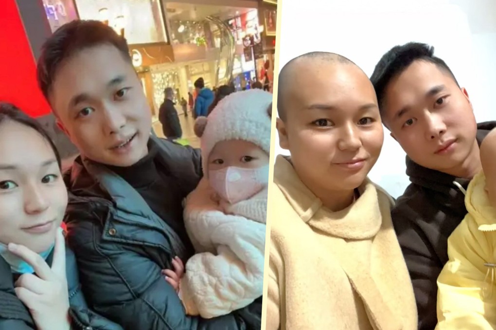 A Chinese man live-streams his dance performances nightly to raise funds for the cancer treatment of his wife and daughter. Photo: SCMP composite/Baidu