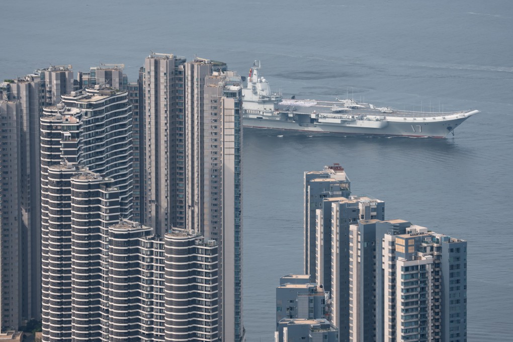 Chinese aircraft carrier Shandong is in Hong Kong as part of a five-day visit. Photo: Robert Ng