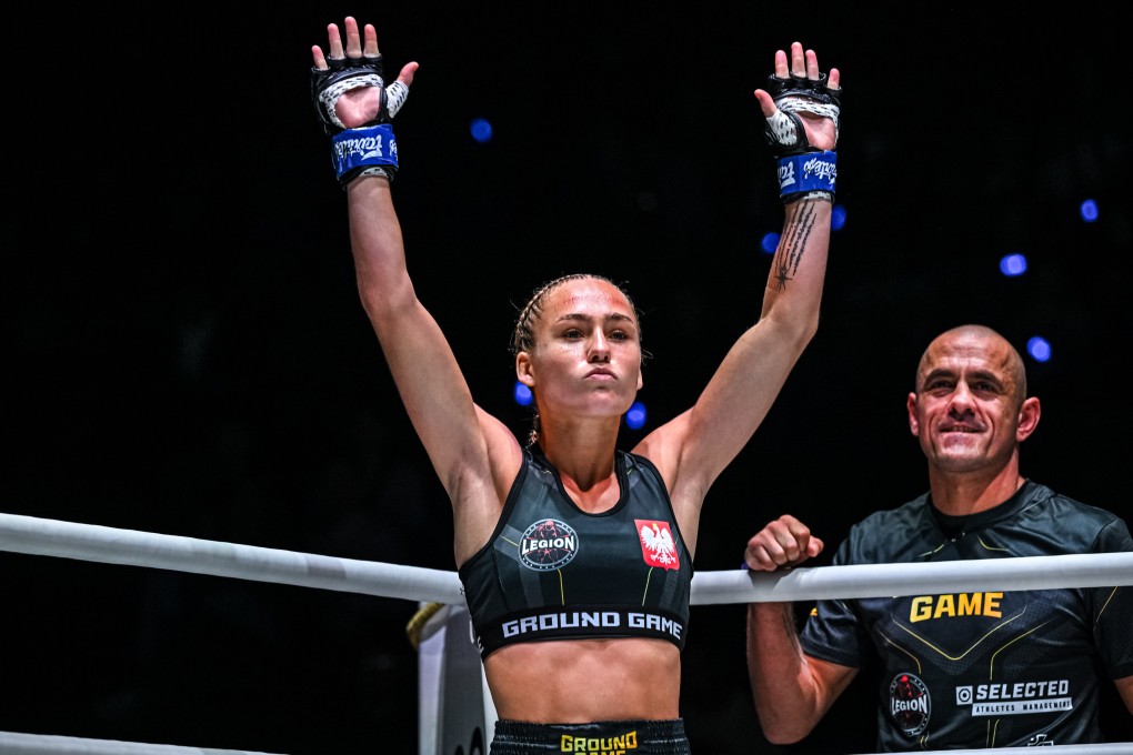 Martyna Kierczynska (left) said her ambition was to become the first world champion from Poland. Photo: ONE Championship