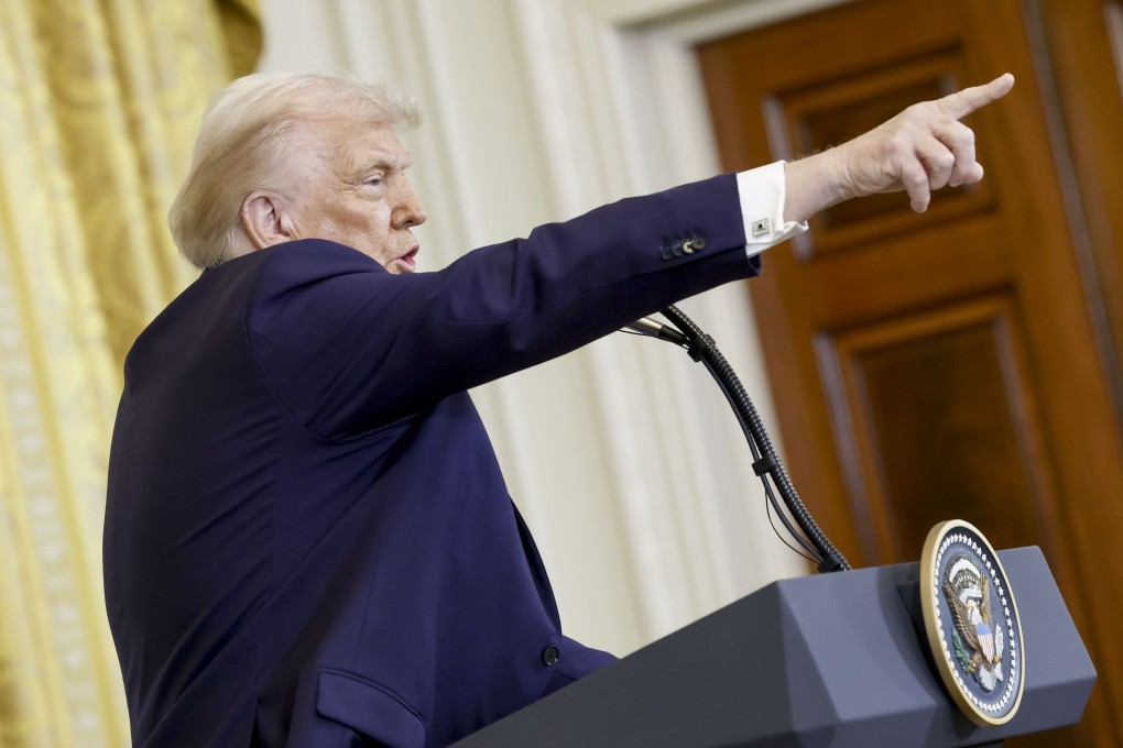 US President Donald Trump speaks during a joint press conference with Israeli Prime Minister Benjamin Netanyahu at the White House earlier this year. Photo: EPA-EFE