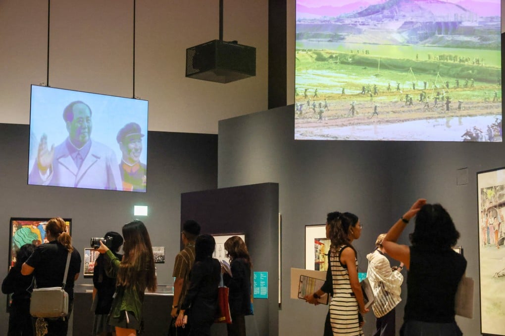 Artworks are displayed at “Canton Modern: Art and Visual Culture, 1900s-1970s”, a new exhibition at Hong Kong’s M+ museum that looks at Cantonese artists during the 20th century, and how events shaped their work. Photo: Dickson Lee
