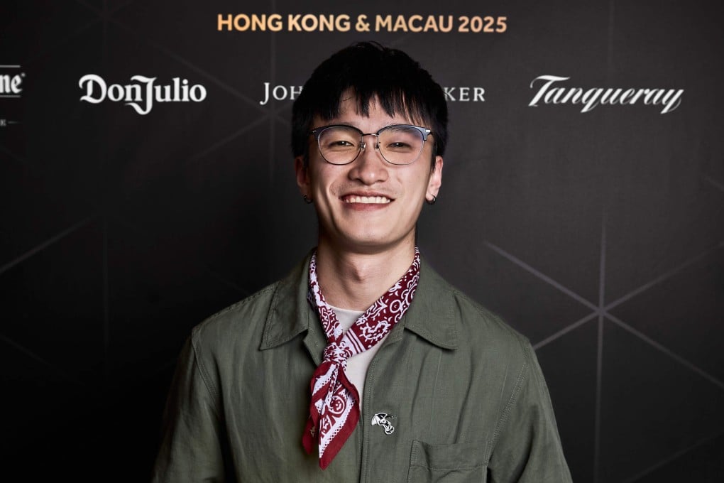 Quentin Luk of The Regent Hong Kong’s Qura Bar is pictured after winning the 2025 Diageo World Class Hong Kong and Macau cocktail competition. Photo: Diageo World Class