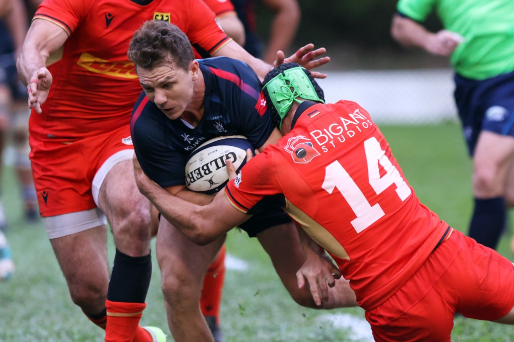 Seb Brien, here in 15s action for Hong Kong, is poised for his sevens return on Saturday. Photo: Yik Yeung-man