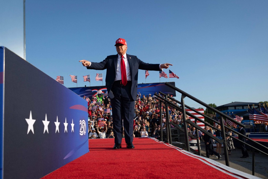 US President Donald Trump attends a rally in Des Moines, Iowa, on July 3. Photo: Getty Images via AFP