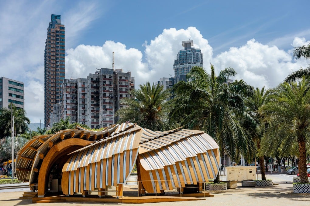 The pavilion was designed
to reflect the history and
culture of Tai Kok Tsui in Hong Kong. Photo: Eugene Chan